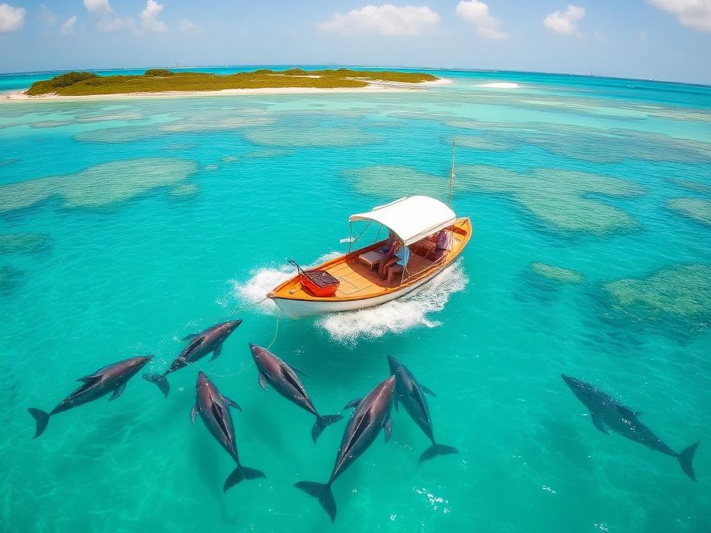 Dolphin waters · Wasini Island