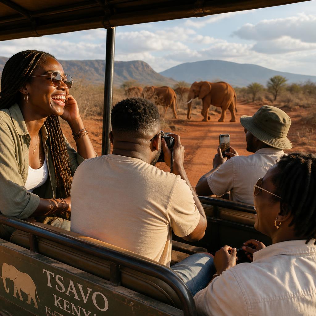 Shared Game Drives in Tsavo