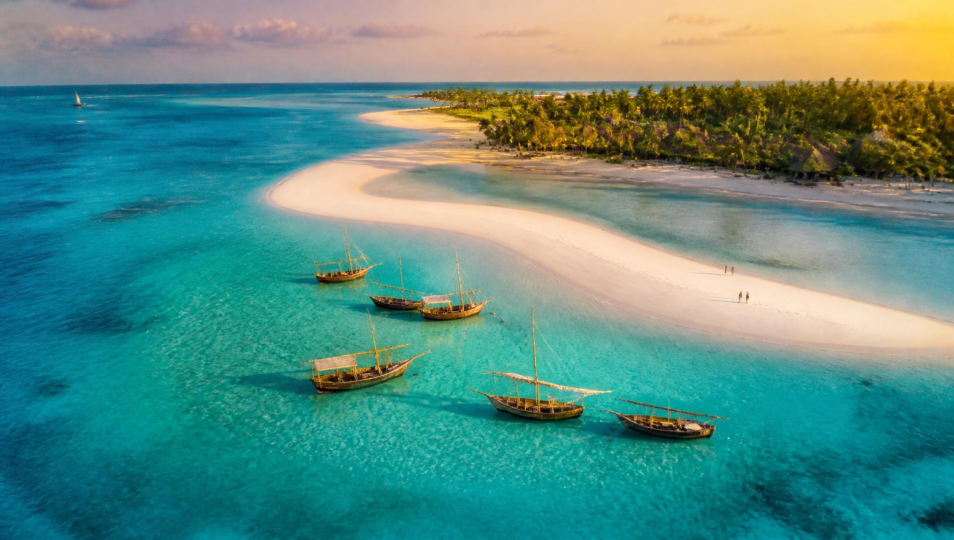 Turquoise sandbars · Indian Ocean lagoons