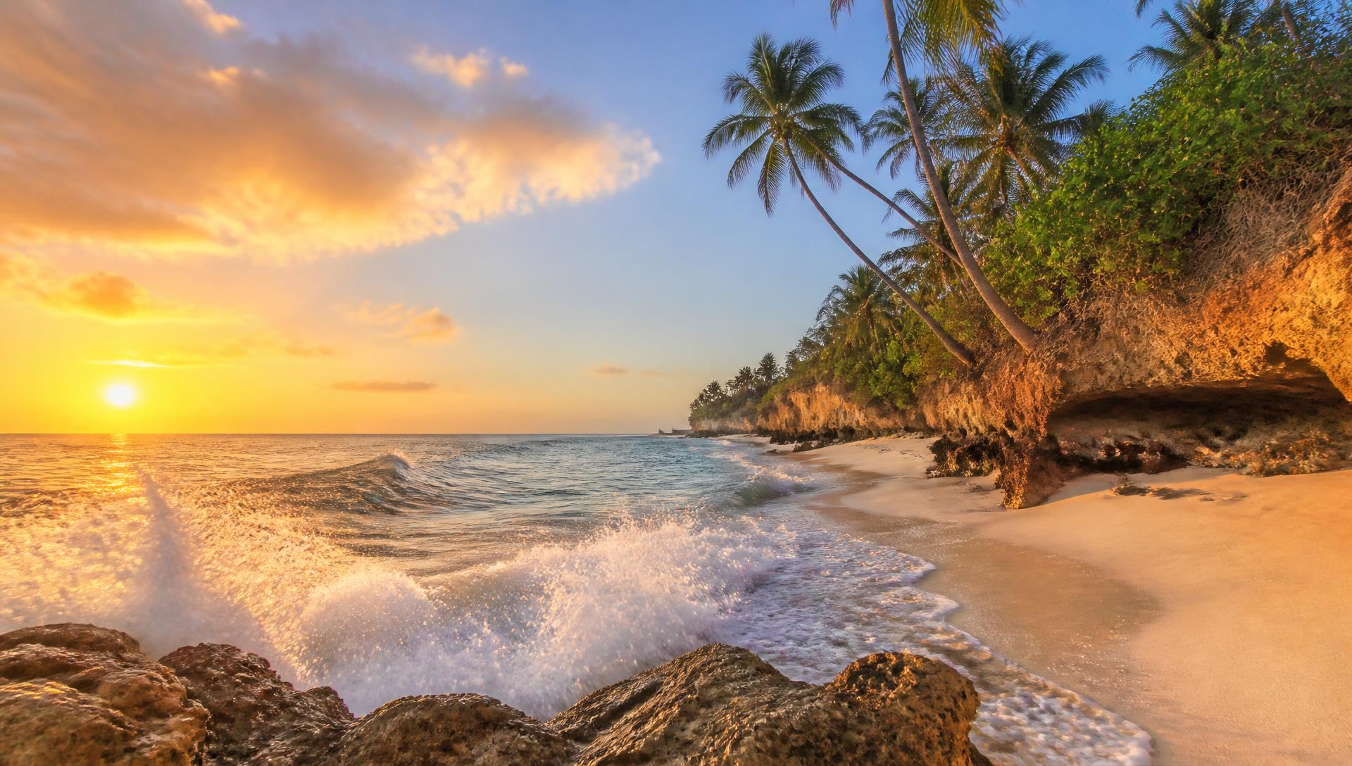 Sunrise surf · Kenya's coral coastline