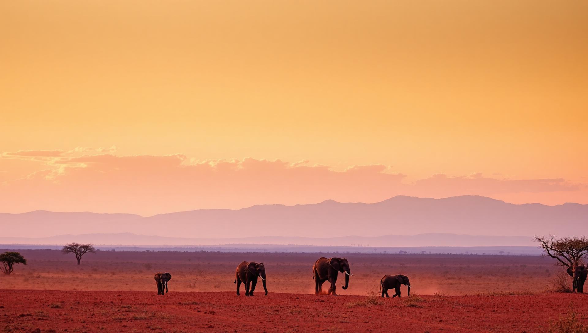 Endless savanna skies · Tsavo wilderness